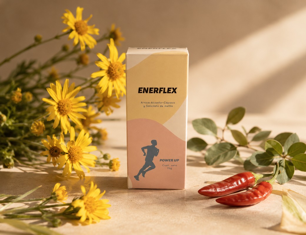 ENERFLEX Power Up con árnica, capsicum y hojas verdes